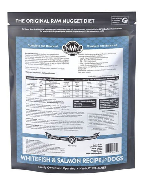 Northwest Naturals Frozen Whitefish & Salmon Nuggets, 6lbs