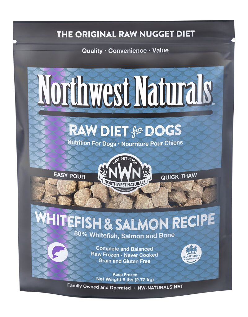 Northwest Naturals Frozen Whitefish & Salmon Nuggets, 6lbs