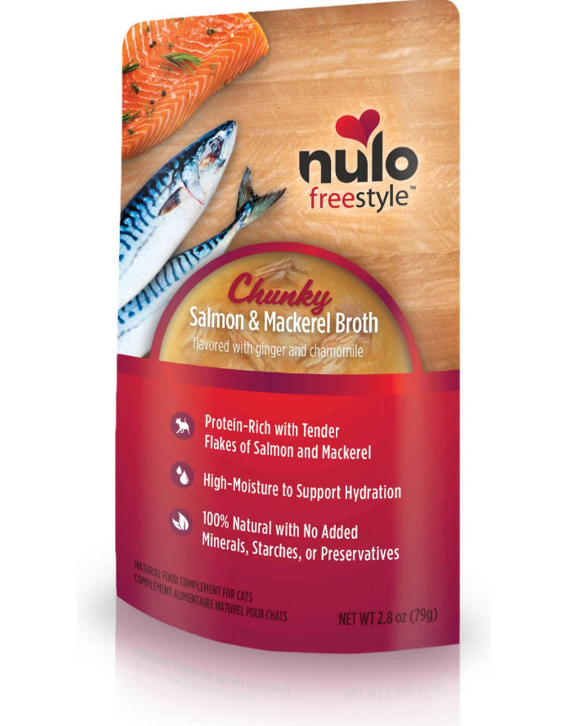 Nulo Cat GF Chunky Salmon & Mackerel Broth, 2.8oz