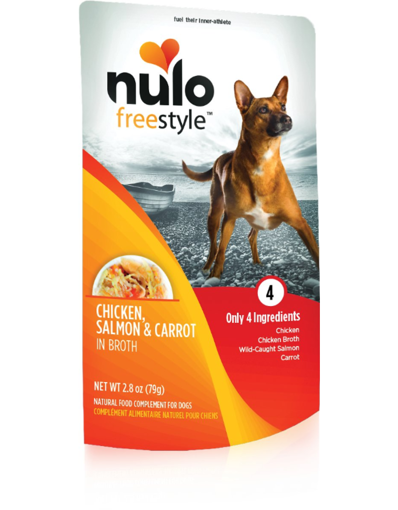 Nulo Dog FreeStyle GF Chicken, Salmon & Carrot Pouch, 2.8oz