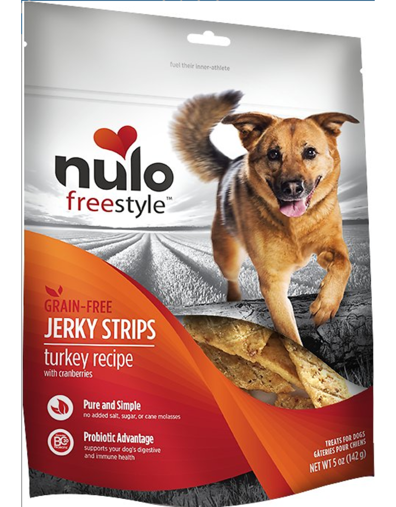 Nulo Dog GF Turkey & Cranberry Jerky Treats, 5oz