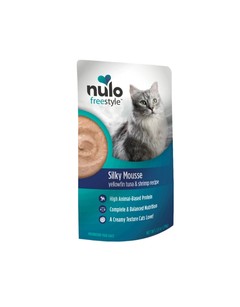 Nulo Cat GF Yellowfin Tuna & Shrimp Silky Mousse, 2.8oz