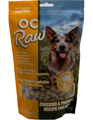OC Raw Freeze Dried Rox Chicken & Produce, 5.5oz