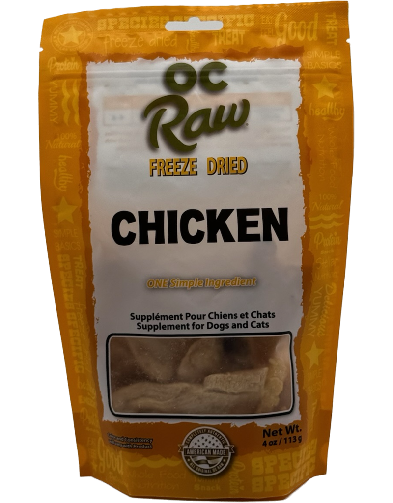 OC Raw Freeze Dried Chicken Nuggets, 4oz