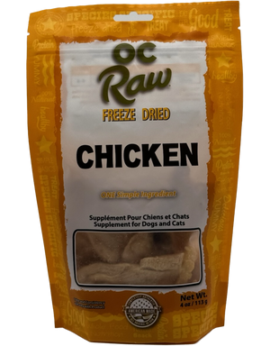 OC Raw Freeze Dried Chicken Nuggets, 4oz