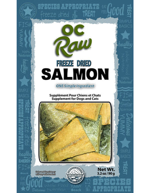 OC Raw Freeze Dried Salmon Treats, 3.2oz