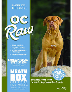 OC Raw Meaty Rox Lamb & Produce, 7lbs