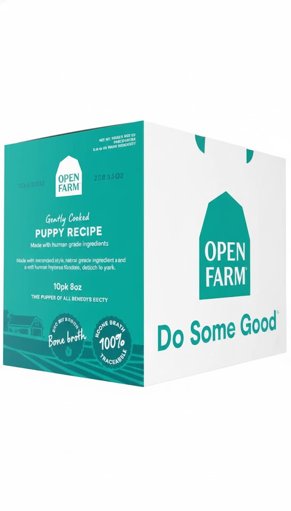 Open Farm Frozen Gently Cooked Puppy 10pk, 8oz