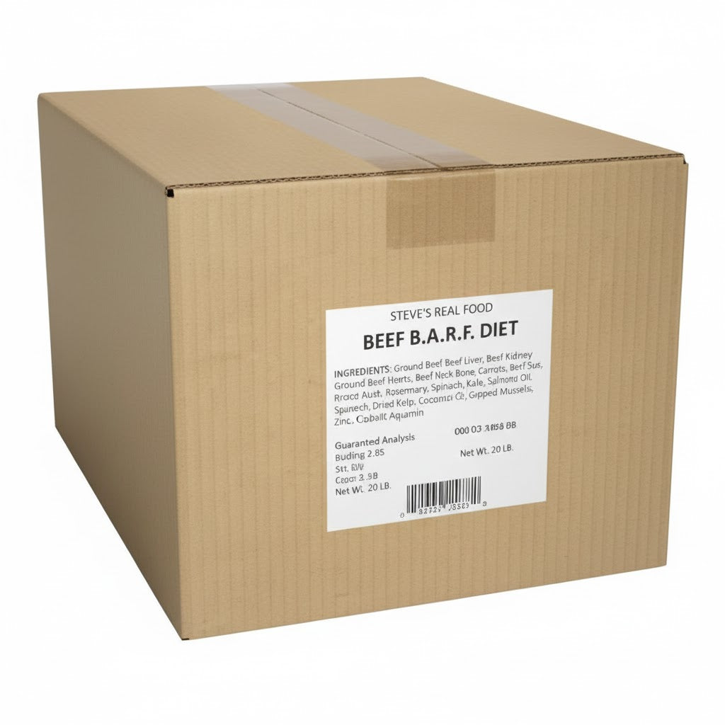 Steves Beef B.A.R.F. Bulk Patties 20lb