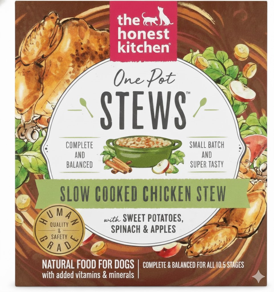 Honest Kitchen One Pot Stew Chicken Stew with Sweet Potato, Spinach & Apples, 10.5oz