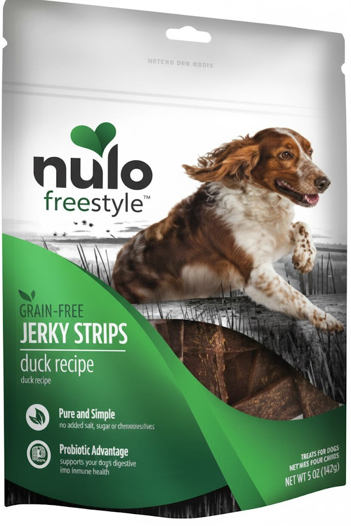 Nulo Dog GF Duck & Plum Jerky Treats, 5oz