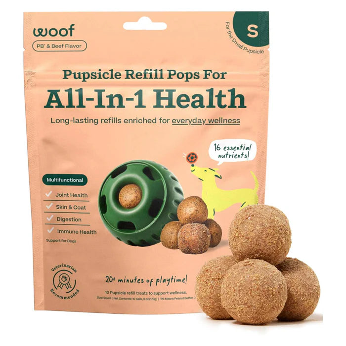 Woof Pupsicle Refill Pops All-In-1, S