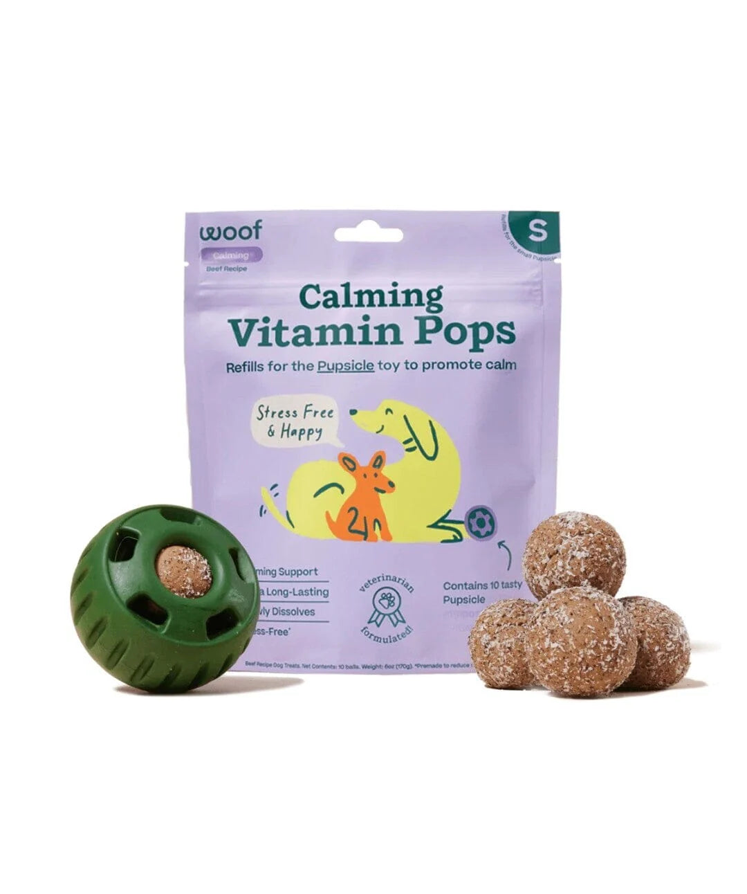 Woof Pupsicle Refill Pops Calm, S